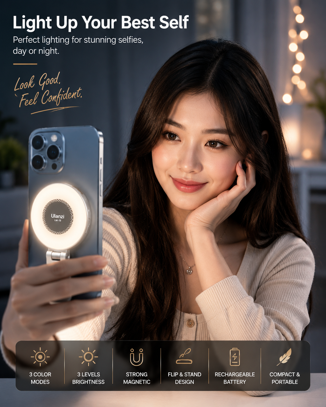 Zenvio Magnetic Selfie Light