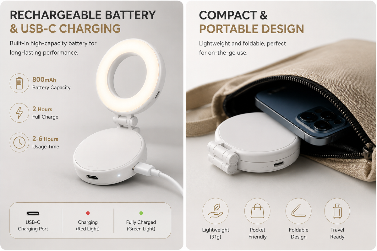 Zenvio Magnetic Selfie Light