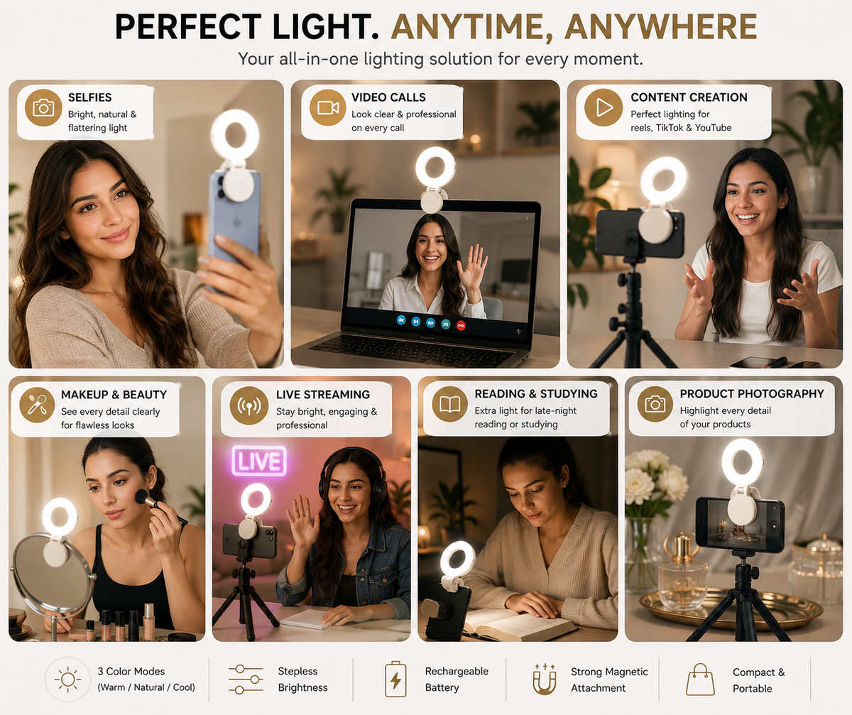 Zenvio Magnetic Selfie Light