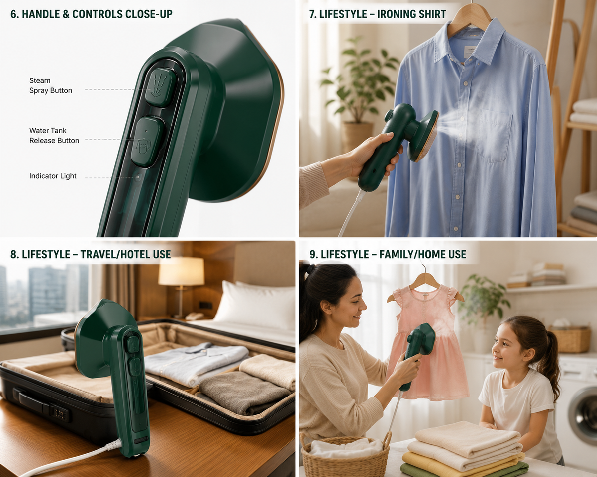 Mini Portable Iron Steam