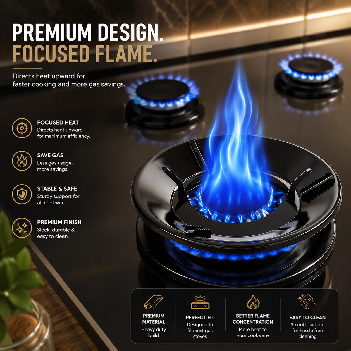 Gas Saver Burner Stand ( Pack of 2)